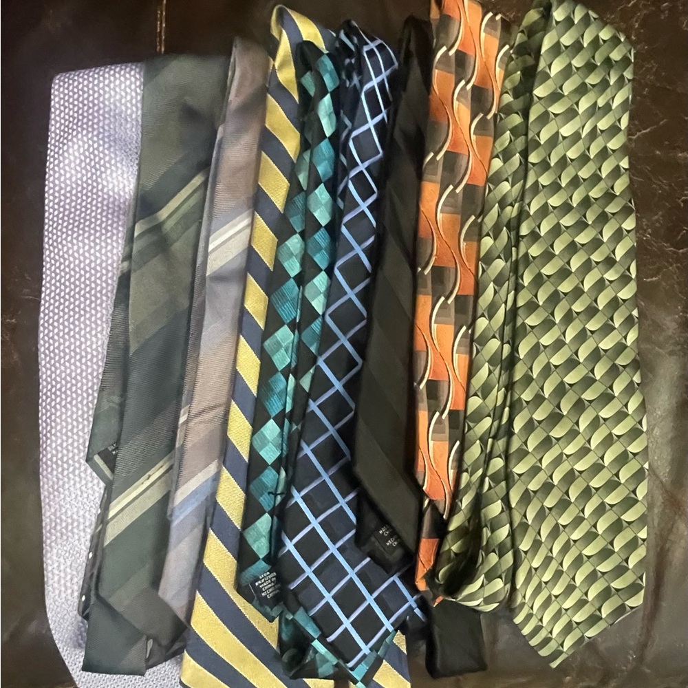 Stylish Men's Tie Collection - Multicolor Set total 10 pieces